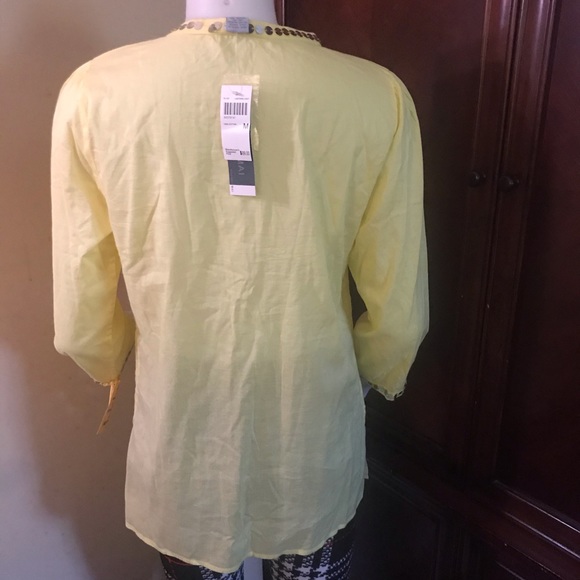 🆕 Audrey Mai Yellow Long Sleeves Blouse-Med - Picture 2 of 7